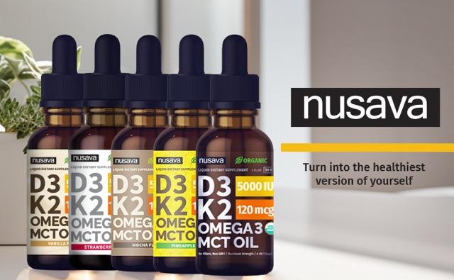 (4-PACK) Organic Vitamin D3K2 Supplement Drops with MCT Oil Omega 3, Liquid Vitamin D3 for Healthcare & Body Defenses - Non-GMO, No Fillers, 2 Fl Oz