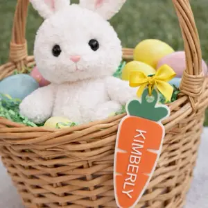 Personalized Carrot Easter Basket Name Tags
