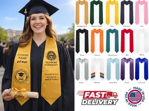 Custom Graduation Stole for High Schools, Community Colleges and Universities