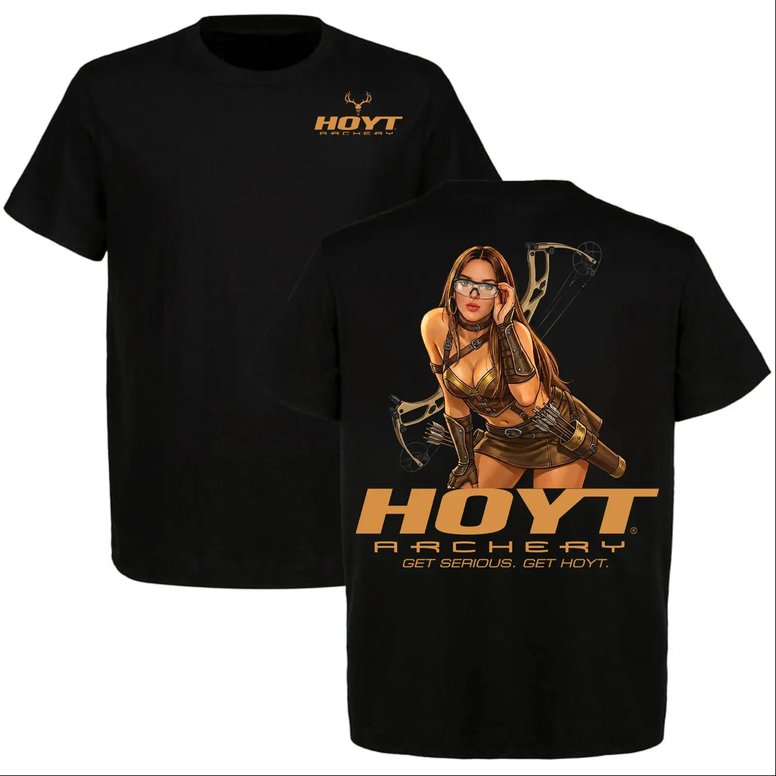 2026 Hoyt Archery 2 Sided T-shirt, Mathews Archery Gear for Archer, Great Shirt for Archery Enthusiasts, Full Size, Full Color