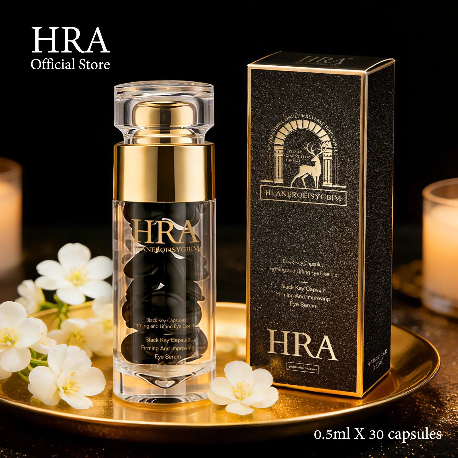 【HRA Official】Rapid Reduction Eye Serum - Visibly Reduces Under-Eye Bags, Wrinkles, Dark Circles, Fine Lines & Crow's Feet Instantly, Anti Aging Wrinkle Remover for Face, Full bottled, Moisturizer, Hydrate, All Skin Types, Anti-Age, Hydrating, Moisture