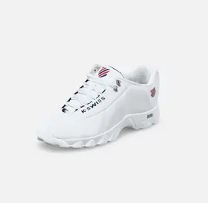 K-Swiss Men's ST329 CMF Sneaker, Wide Tennis Dad Walking Shoes Leather Upper