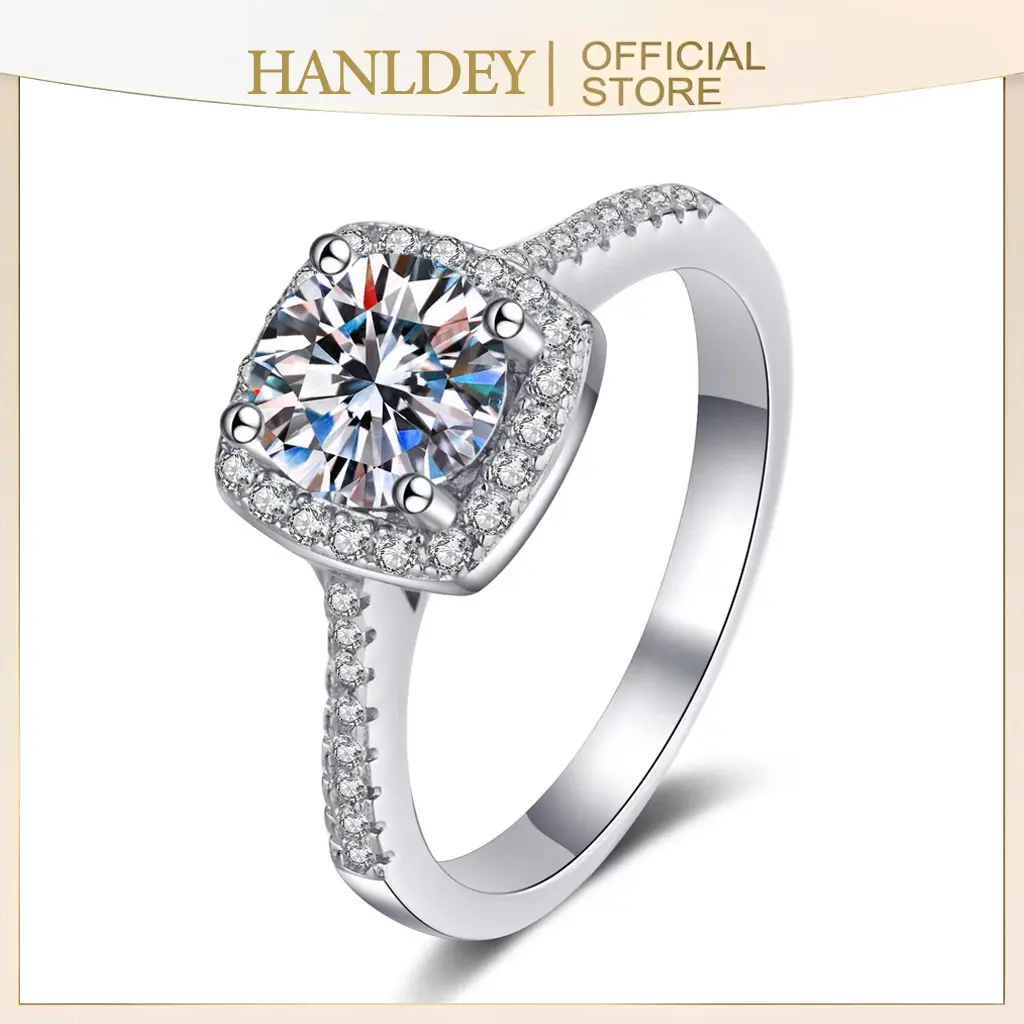 Rings for Women, Promise Rings for Her, Christmas Gifts, Engagement Rings for Women Solitaire Crystal Wedding Rings for Her Fake Diamond Ring Christmas Gifts for Her