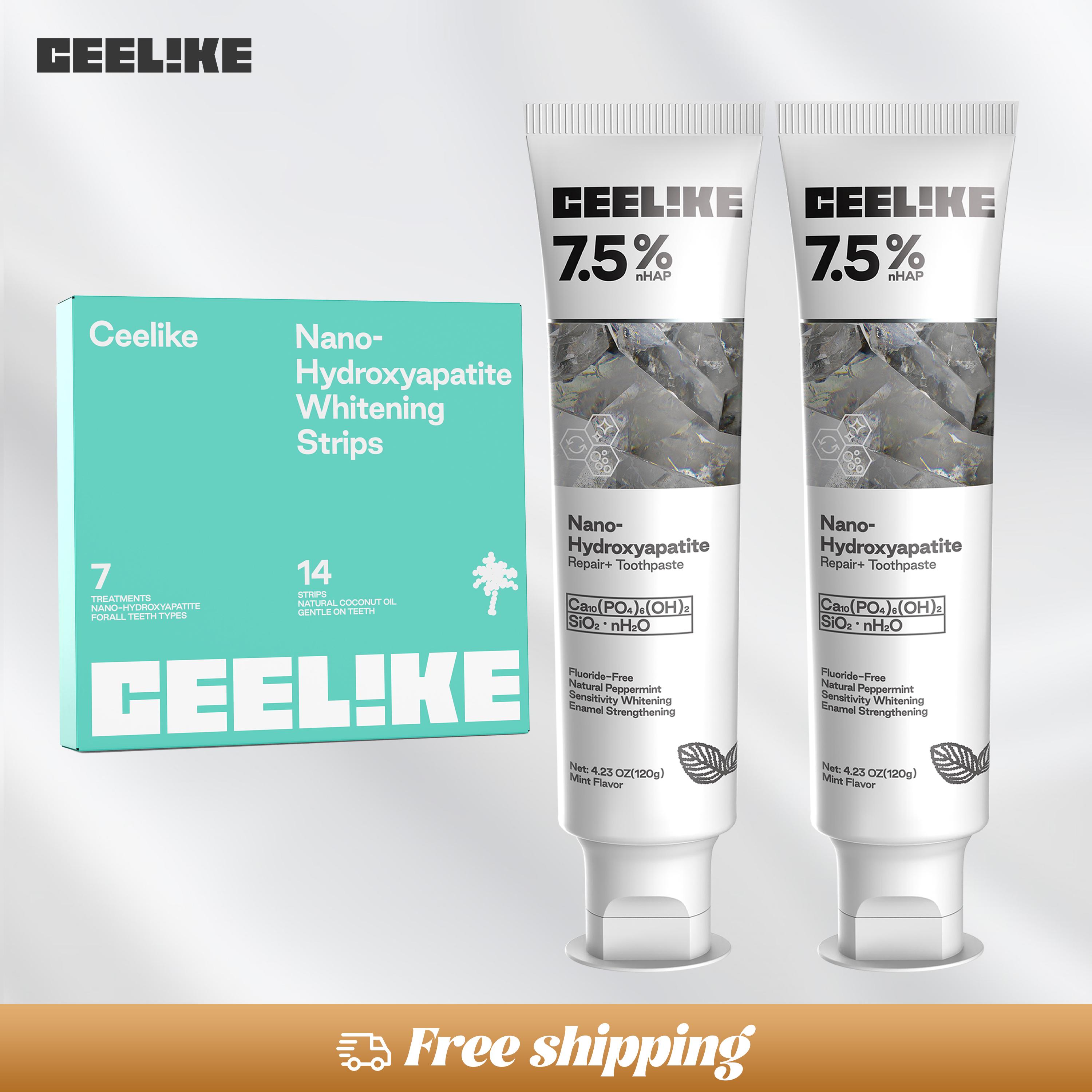 Ceelike Complete Oral Care – Oral Spray, Hydroxyapatite Toothpaste & Teeth Strips for Fresh Breath, Strong Teeth & Lasting Protection