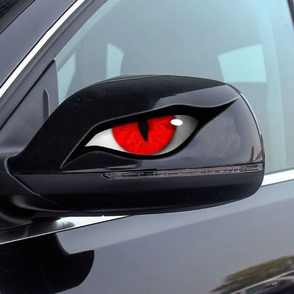Bold Eagle Eye Aggressive Look Automotive Decals - Waterproof Vinyl Car Stickers, Anti-Scratch Decal for Trucks, Water Resistant Vehicles Exterior Decor, Long-Wearing Minor Scratch Coverage, Cool Car Decoration