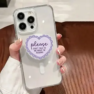 Don't Talk To Me While I'm Reading Magnetic Kindle Grip, Coquette Heart, Kindle Holder, Kindle Accessories, Phone Holder, Ereader