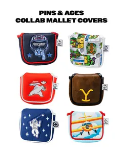Collaboration Magnetic Mallet Putter Covers TMNT, Top Gun, South Park, NASA - Fits Odyssey, Scotty Cameron, TaylorMade, Ping, Callaway, PXG, Cobra, Cleveland, Bettinardi Fun, Cute, Trendy Design
