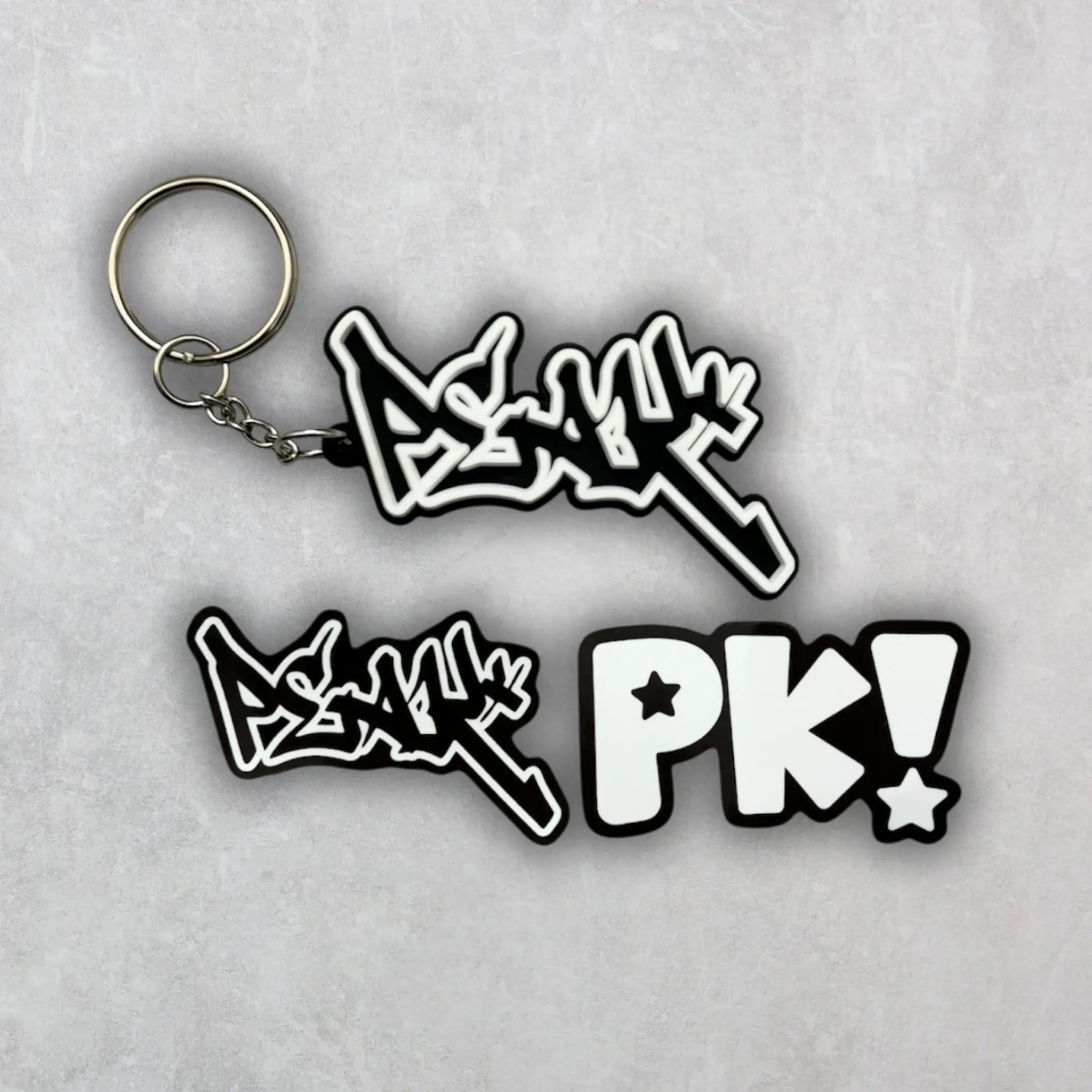 3D Peak Keychain and Sticker Pack