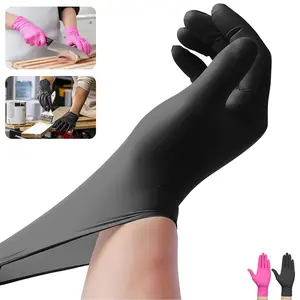 Durable Nitrile Disposable Gloves (10PCS), Multi-Purpose Household Cleaning Gloves for Kitchen, Pet Care, Hair Dyeing & Painting