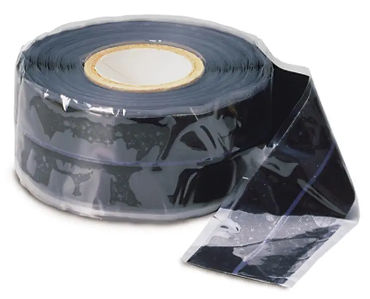 212 MAIN HTP-1010 Self-Bonding Silicone Glue Tape - 1 in x 10 ft Black High Temperature Resistant Insulation Seal Tape for DIY Scrapbooking, Stamping Projects, Scrapbook Seal
