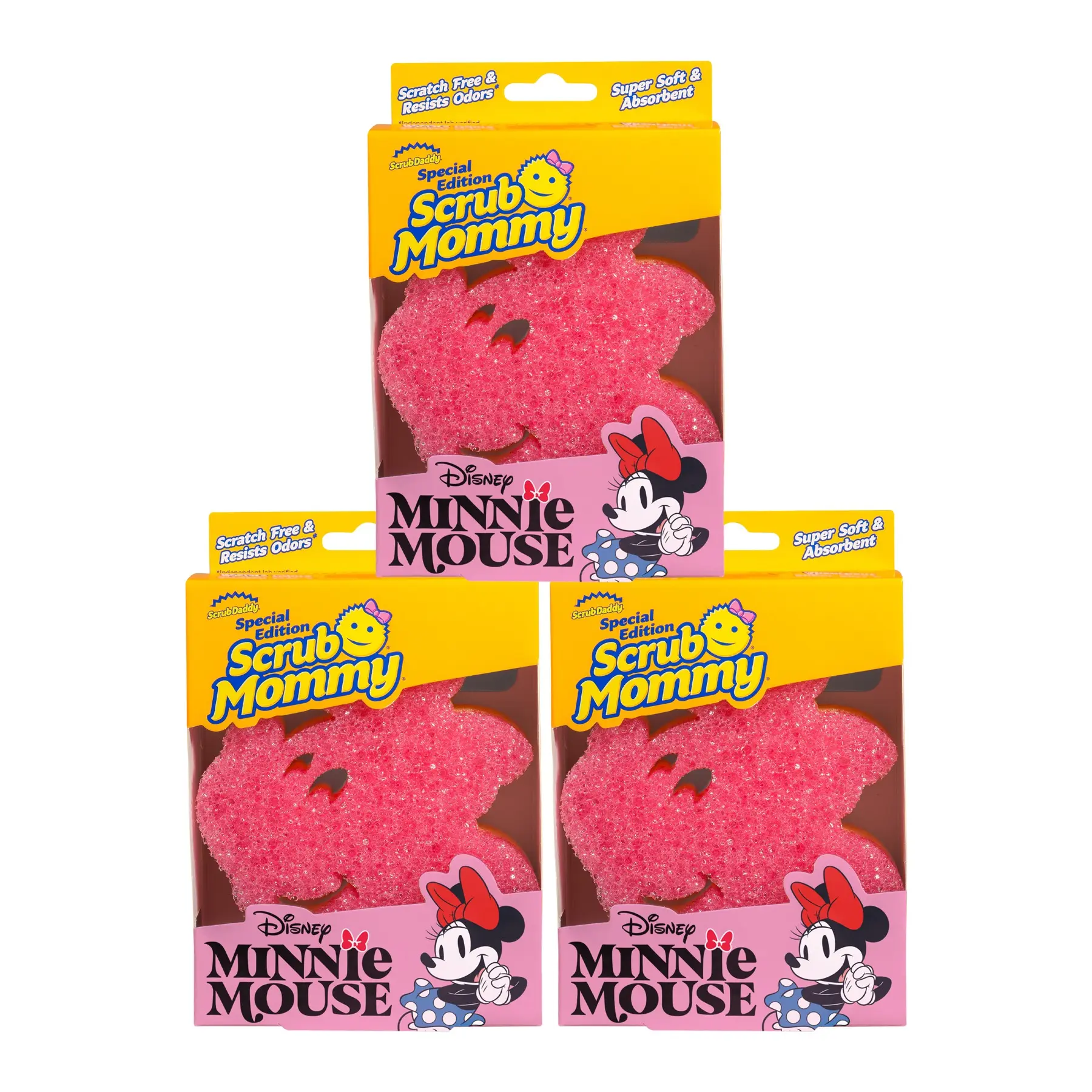 Disney Minnie Mouse Scrub Mommy Dual Sided Cleaning Sponge (3ct) Disney Minnie Mouse Scrub Mommy Dual Sided Cleaning Sponge (3ct)