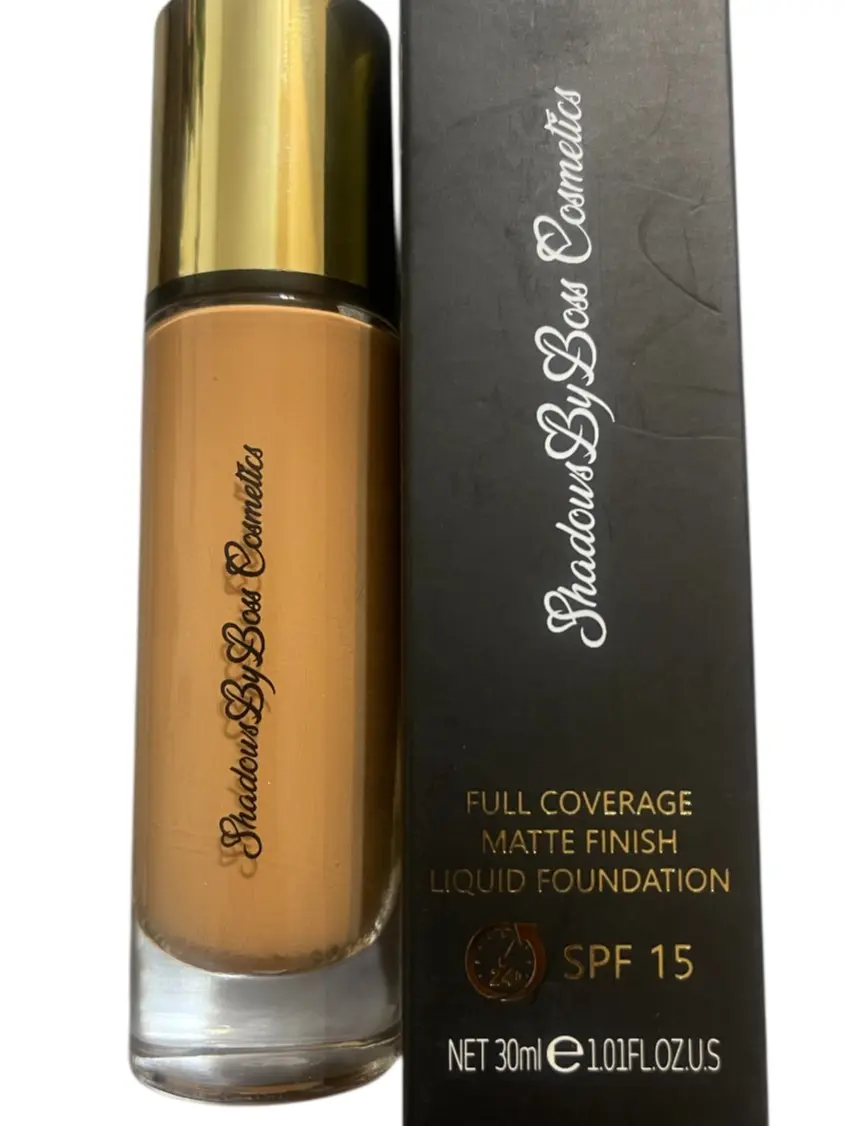 Full Coverage Matte Finish Liquid Foundation SPF 15 30ml