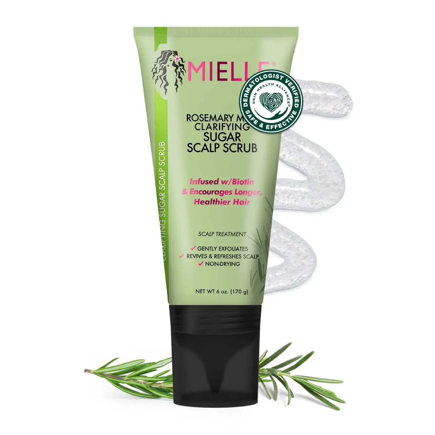 Rosemary Mint Clarifying Sugar Scalp Scrub - Exfoliates, Removes Oil & Buildup, US - 2024 Harper's Bazaar Best of Drugstore Winner