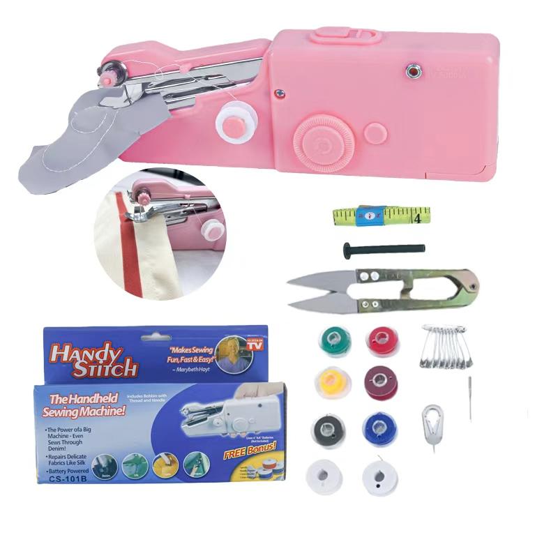 Mini Handheld Sewing Machine with Storage Bag Tool Kit (Battery Not Included), DIY Sewing Machine for Beginners and Home Travel, Portable Electric Sewing Machine, Emergency Sewing Kit, Easy to Operate, Quick Stitching Sewing Machine Kit Mini Handheld Sewing Machine with Storage Bag Tool Kit (Battery Not Included), DIY Sewing Machine for Beginners and Home Travel, Portable Electric Sewing Machine, Emergency Sewing Kit, Easy to Operate, Quick Stitching Sewing Machine Kit