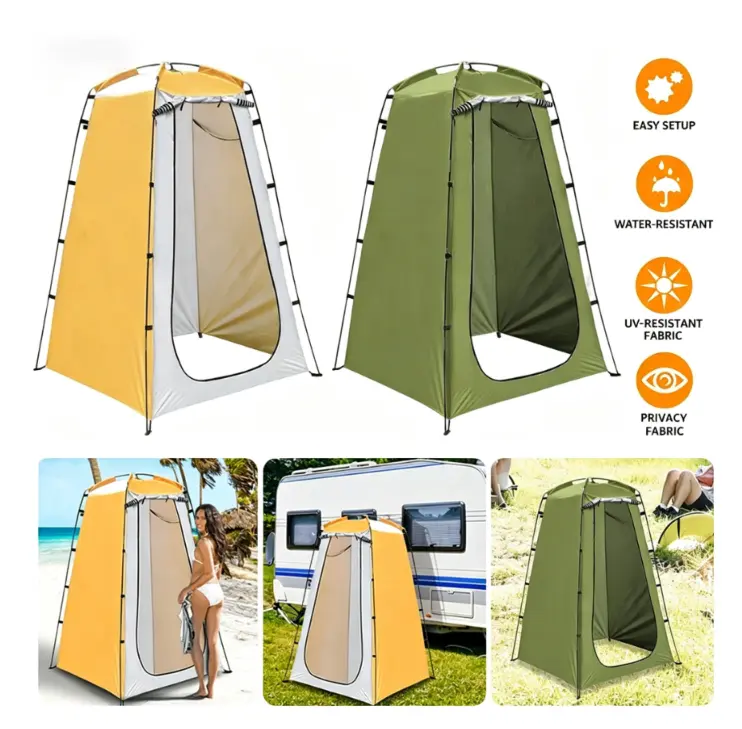 Portable outdoor instant inflatable tent, privacy camping shower toilet, changing room  # popup shade # quiet canopy setup easy