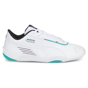 PUMA Mens Mercedes Amg Petronas F1 X R Cat Machina Lace Up Sneakers Shoes Casual - White