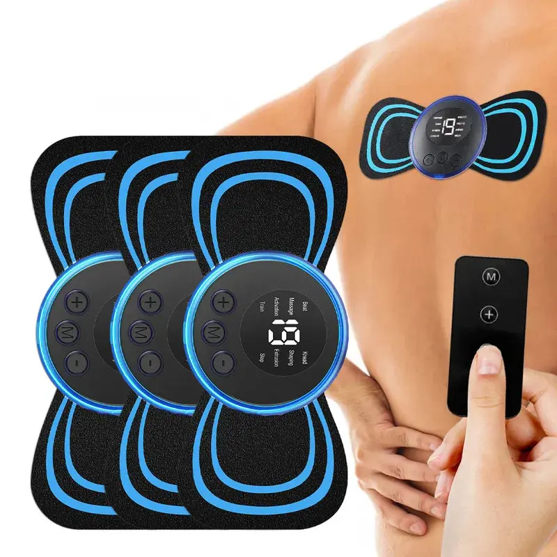 EMS Muscle Stimulator – 8 Modes 19 Levels Portable Pad for Neck, Back, Waist, Hip & Leg – Smart Muscle Care Tool –  Smal Lightweight Portable，Non-medical devices