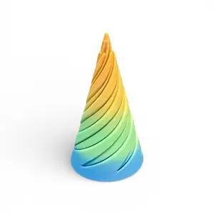 3D Printed Spiral Cone Fidget