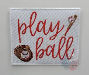 Play Ball Iron-On Patch EXCLUSIVE