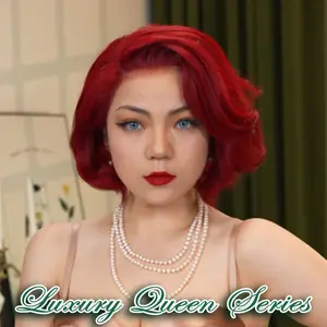 [Pre-order] FF WIG Raspberry Red First Lady Bob Human Hair Glueless Wig 10 Inches 9x6 Pre-Cut Invisible Lace 250% Density Pre-C part Special Styled Wear Go Wig With Special Drawstring Beginner Friendly #FFWIG