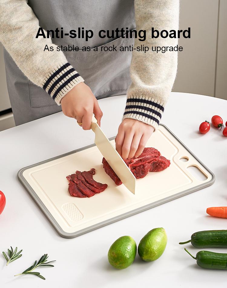 UFORU Green Silicone Chopping Board 15.8" x 10.6" Non-Slip Dishwasher Safe Reversible Cutting Board for Kitchen & Camping BPA Free Spill-Proof Edge Guard Handles Knives