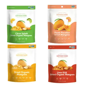 Earthside Farms Dried Organic Mangoes Gourmet Snack Packs, No Sugar Added, Vegan Gluten Free, All Natural Dried Fruit, Low Calorie High Fiber Mangoes - Perfect Healthy On-the-Go Snack for Work, School & Travel