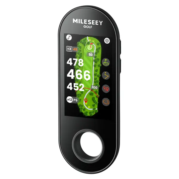 MILESEEY GeneSonic Go Handheld Golf GPS Rangefinder, 43000+ No Subscription Preloaded Courses, Auto Hole Golf Yardage Device, Touchscreen, 10H Battery, Magnetic, Waterproof, Hazard, Green Distances,Golf Accessories for Men, Golf Gifts