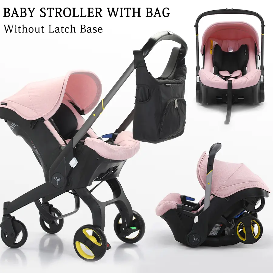 Foldable Baby Stroller with Free Bag,Newborn Stroller,Equipped with Chest Clip,One-Click Contraction Function,Alloy Metal Material, Foldable 4-wheel Travel Toddler Stroller, Stroller & Basket & Carrycot, Suitable for Travel #DealsForYouDays