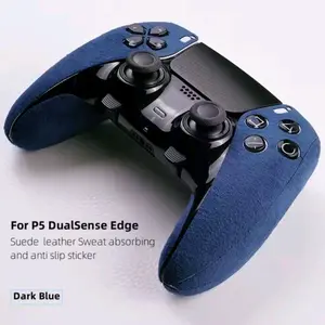 new accessories for ps5 controller dual sense edge gamepad suede leather sweat absorbing material soft touch anti slip sticker