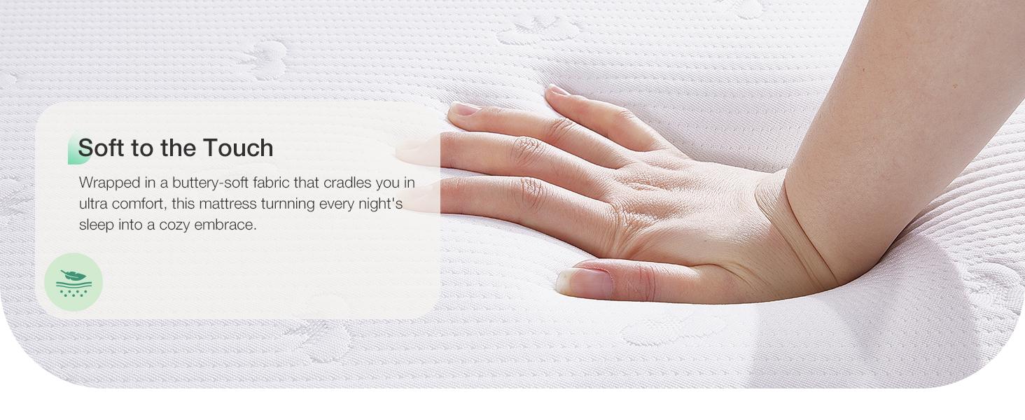 5/6/8/10/12/14 Inch Gel Memory Foam Mattress for Cool Night & Pressure Relief, Medium Plush Feel with Motion Isolating