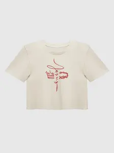 JESUS Abstract Crop Top