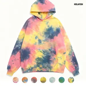 Holafish Tie Dye Hoodie Unisex Tie Dye Hooded Sweatshirt Oversized Sweatshirt, Womens Casual Fashion Long Sleeve Hooded  Sweatshirt for Daily Holiday Outdoor Wear ,Fall Hoodies