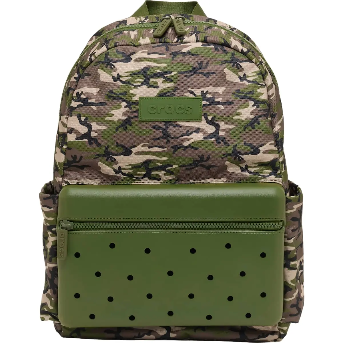 Crocs Classic Nylon Backpack, Ready to Personalize Travel and School Bag
