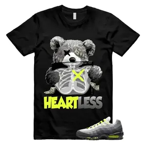 Air Max 95 Big Bubble Neon Yellow Black Cool Grey 2026 OG T Shirt Match HEART