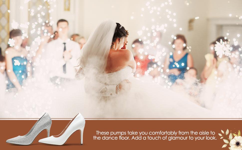 Dream Pairs Women's Wide Width Stiletto Pointed Toe Pumps for Glamorous Appeal