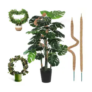 1 pc 23-inch bendable moss pole for houseplants such as Monstera deliciosa - Tall moss pole stand for potted climbing plants - Stem support accessory for climbing houseplants