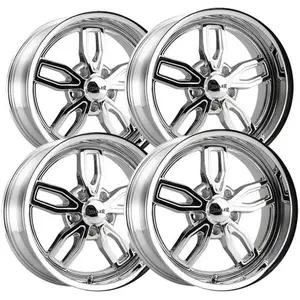 Staggered-Ridler 608 18x8,18x9 5x4.5" 0mm Chrome Wheels Rims