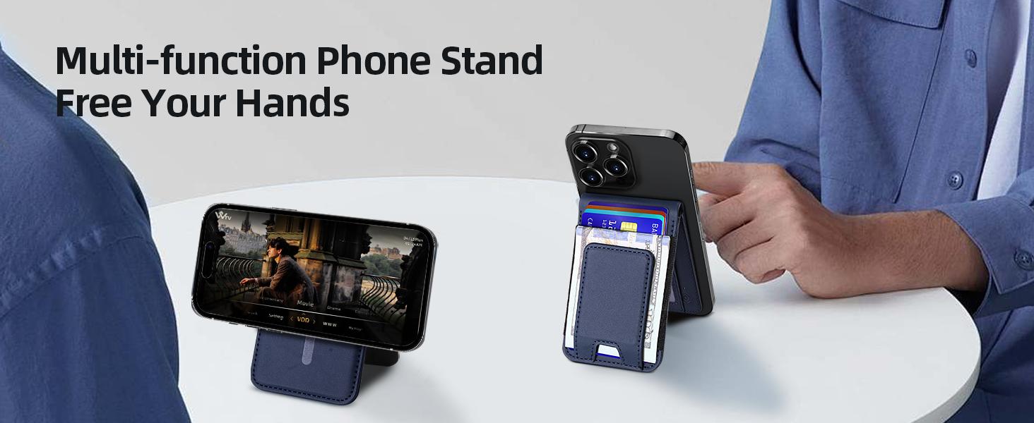 MagSafe Wallet with Money Clip, Works with Apple Find My(IOS Only), Strongest Magnetic Wallet for iPhone 17/16/15/14/13/12 Series, for iPhone Wallet Stand with Finder Tracker, 8 Cards Holder MagSafe Wallet with Money Clip, Works with Apple Find My(IOS Only), Strongest Magnetic Wallet for iPhone 17/16/15/14/13/12 Series, for iPhone Wallet Stand with Finder Tracker, 8 Cards Holder