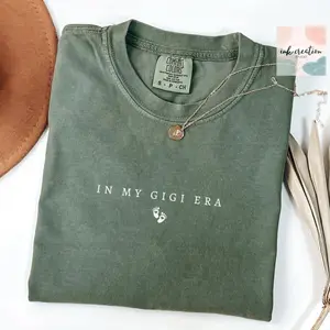 Gigi Comfort Colors Shirt, New Grandma Shirt, Gigi Shirt, In My Grandma Era Tee, Mothers Day Gigi Gift, Gigi Gift, Grandma Reveal