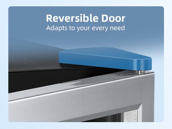 Antarctic Star 1.7 Cu.Ft Beverage Refrigerator 68 Can or 16 Bottle Capacity with Seamless Glass Door, Digital Control & Quiet Compressor, Freestanding Mini Fridge for Bar, Kitchen, Office - Silver