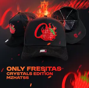Only Fresitas Crystal Edition Baseball Cap - Adjustable, Crystal Logo Fashion Accessory, Crystal Logo Cap