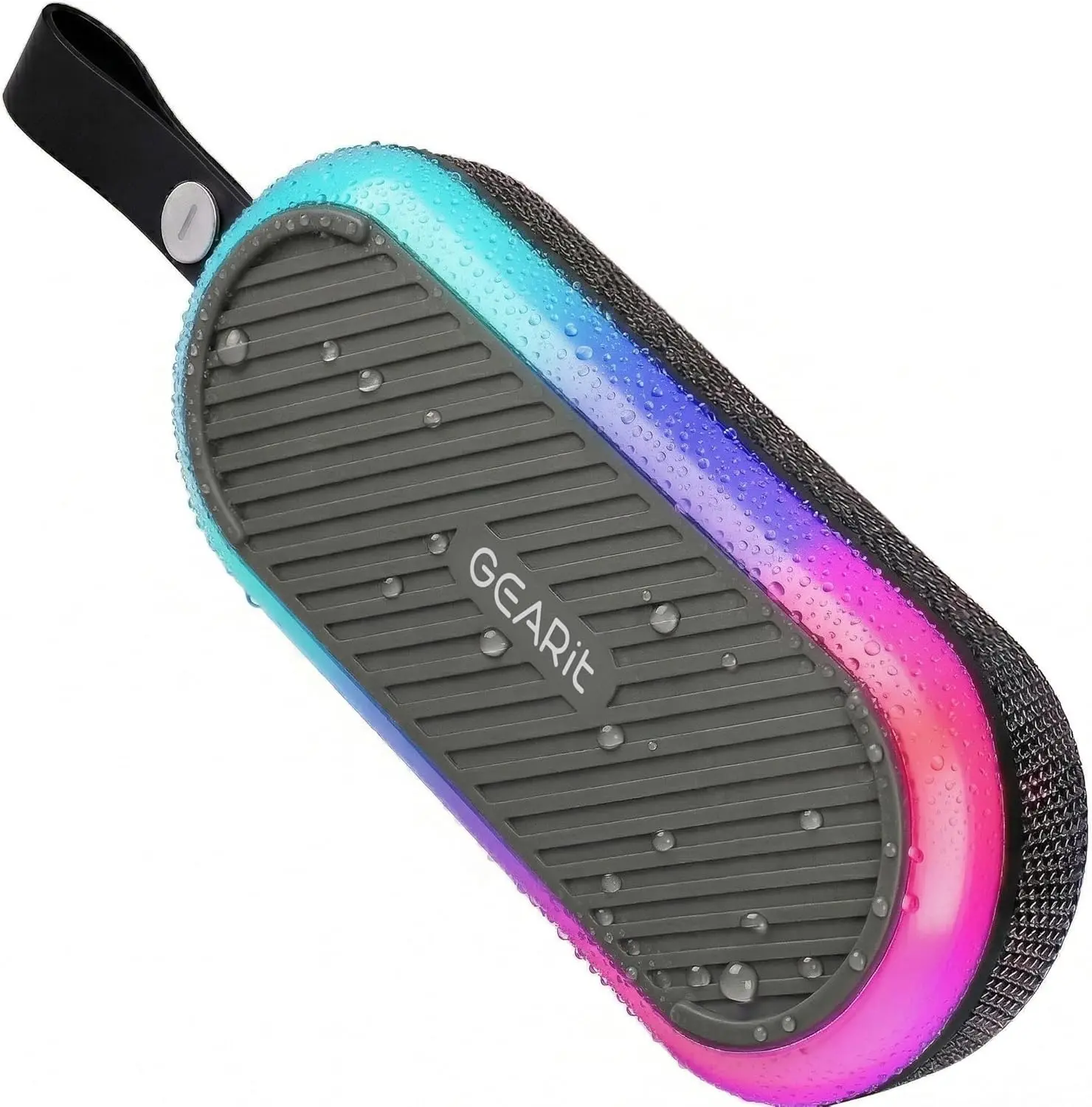 GEARit SoundBrick RGB Compact Wireless Bluetooth Speaker - 16W Audio Output, IPX6 Waterproof, Magnetic, Durable Portable Stereo Loudspeaker for Golfers, Wireless Speakers for Travel, Waterproof Speaker, Watts