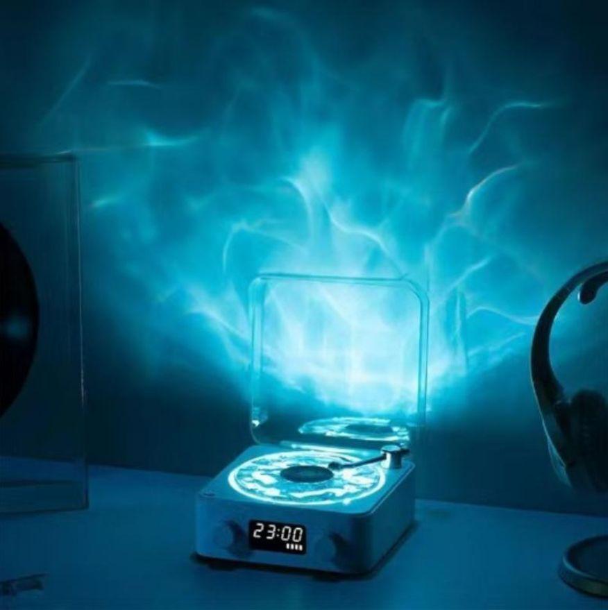 Multifunctional Anxiety Relief Speaker: White Noise, LED Clock, USB/AUX, Environment Light,  Desktop Bluetooth Subwoofer Decor