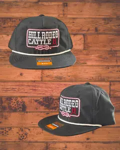 Hill Rodeo Cattle Charcoal Pawpaw Style Hat
