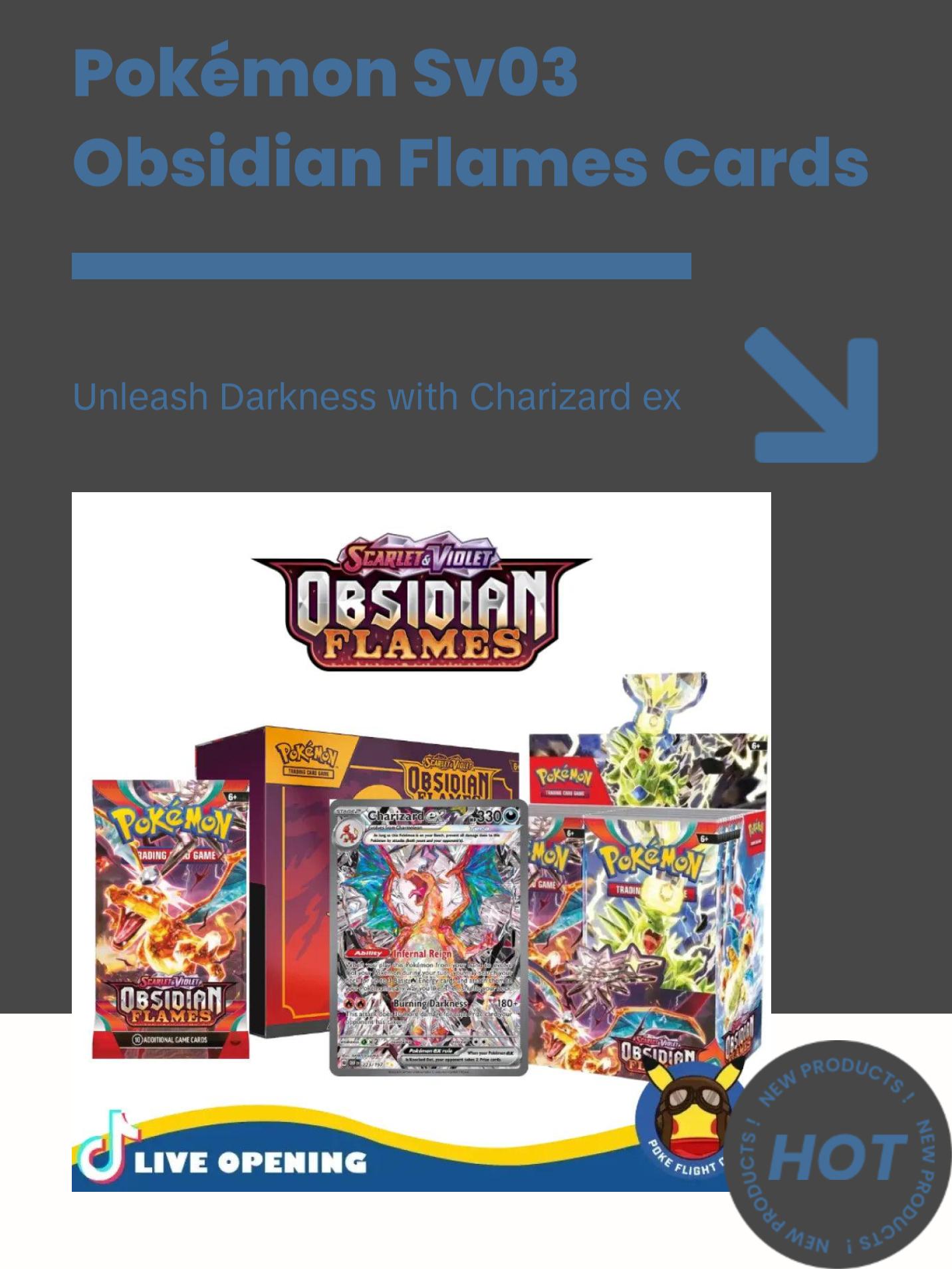 Pokemon English SV03 Obsidian Flames CARDS LIVE OPENING @PokeFlightClub