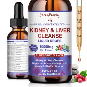 27-in-1 Kidney Cleanse Detox & Repair Drops, Cranberry Extract & Chanca Piedra,Urinary Tract&Liver Cleanse - Vegan Supplement