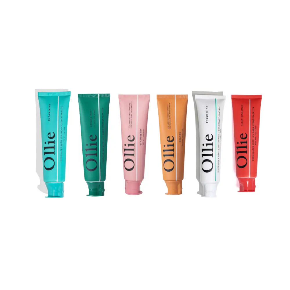 Ollie Fluoride-Free Hydroxyapatite Toothpaste Variety Pack