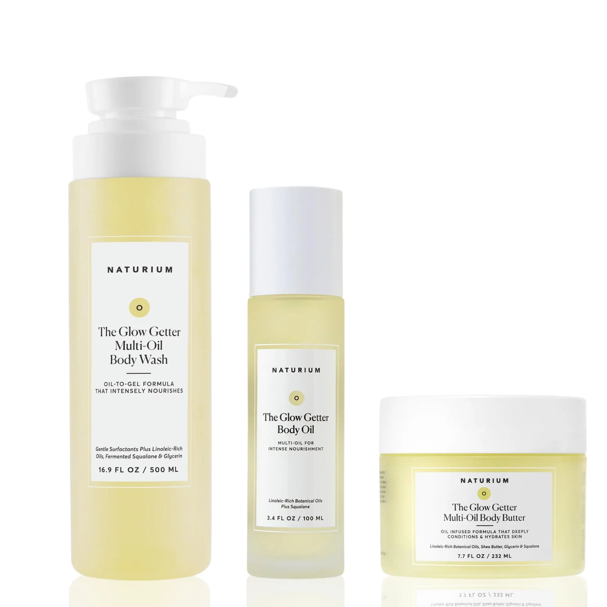 Naturium The Glow Getter Collection - Body Set of Body Wash, Lotion, and Body Oil Shea Coconut Naturium The Glow Getter Collection - Body Set of Body Wash, Lotion, and Body Oil Shea Coconut