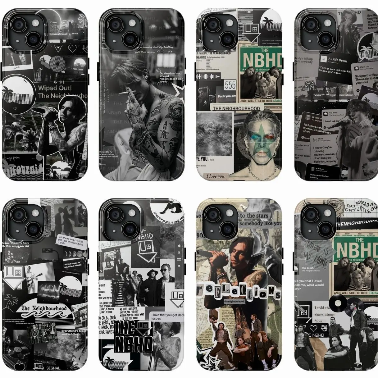 The Neighbourhood Band Phone Case for iPhone17 ProMax /16/15/14/13/12/11 Plus for Samsung phones, suitable for both men and women, Perfect Gift For Music Lovers Indie Rock Aesthetic Style 2
