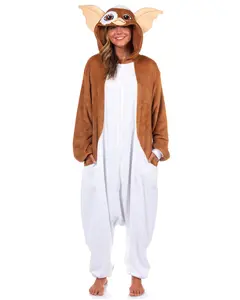 Gremlins Gizmo Kigurumi Adult Hooded Costume Fleece Union Suit Pajama Loungewear